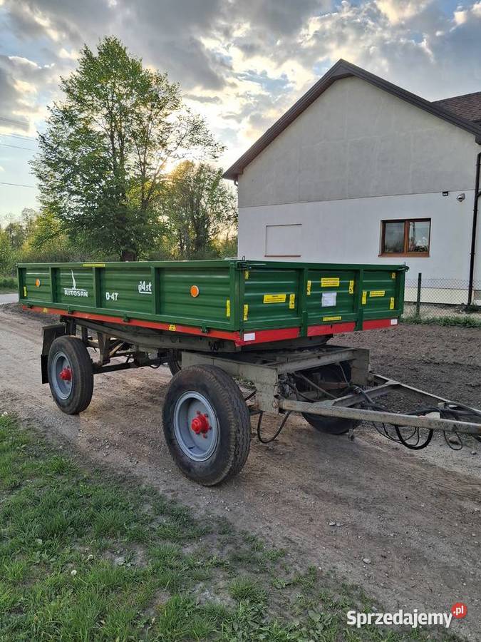 Przyczepa wywrotka d47 zarejstrowana Rolnictwo Rzgów