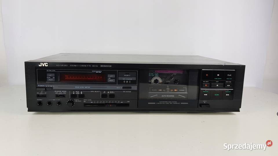 JVC KD320 Cassette Deck Stan kolekcjonerski Magnetofony Elektronika