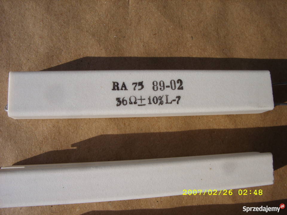 Rezystory drutowe RA 75 6R812RO18R022R36R0470R dolnośląskie Wołów