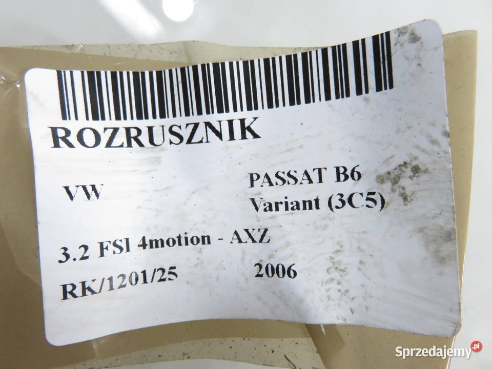 ROZRUSZNIK VW PASSAT B6 32 FSI