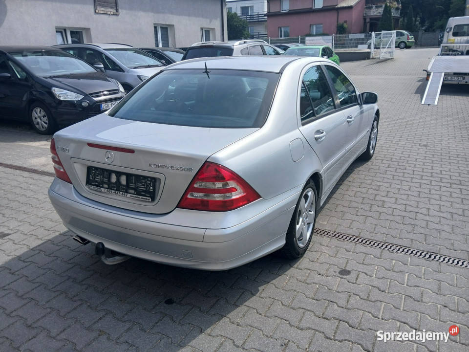 Mercedes C 180 18i AUTOMAT SEDAN tempomat srebrny zachodniopomorskie