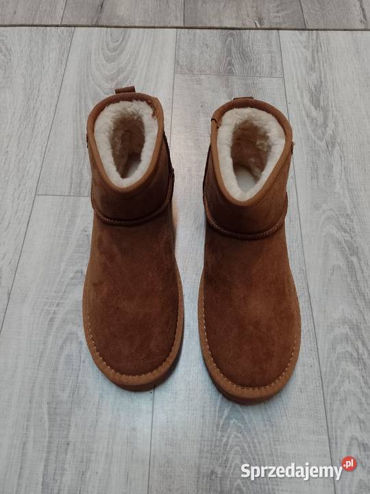 40 Brązowe ocieplane Botki zimowe śniegowce NOWE małopolskie Kraków