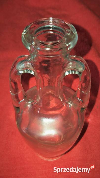 Szklana butelka w kształcie amfory na oliwę Ceramika i szkło Warszawa