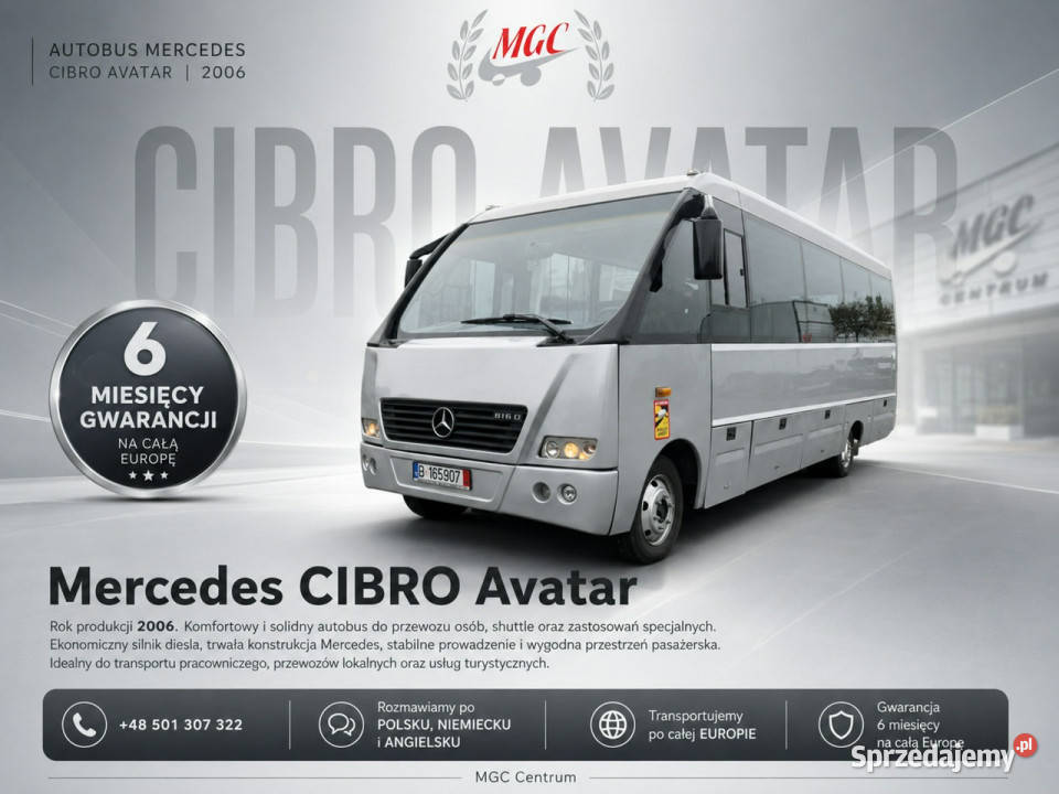 Mercedes Mediano Mediano 814D Vario 33 Miejsca śląskie