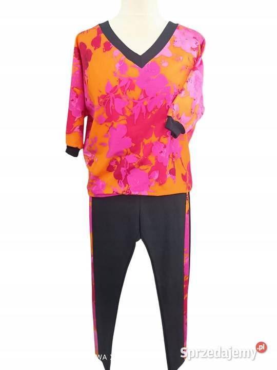 Komplet dres BAWEŁNASPODNIE LAMPAS BLUZA SM Odzież damska