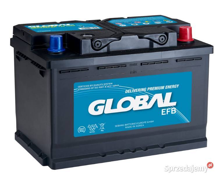 Akumulator 70Ah 680A Global EFB STARTSTOP osobowe Kościerzyna