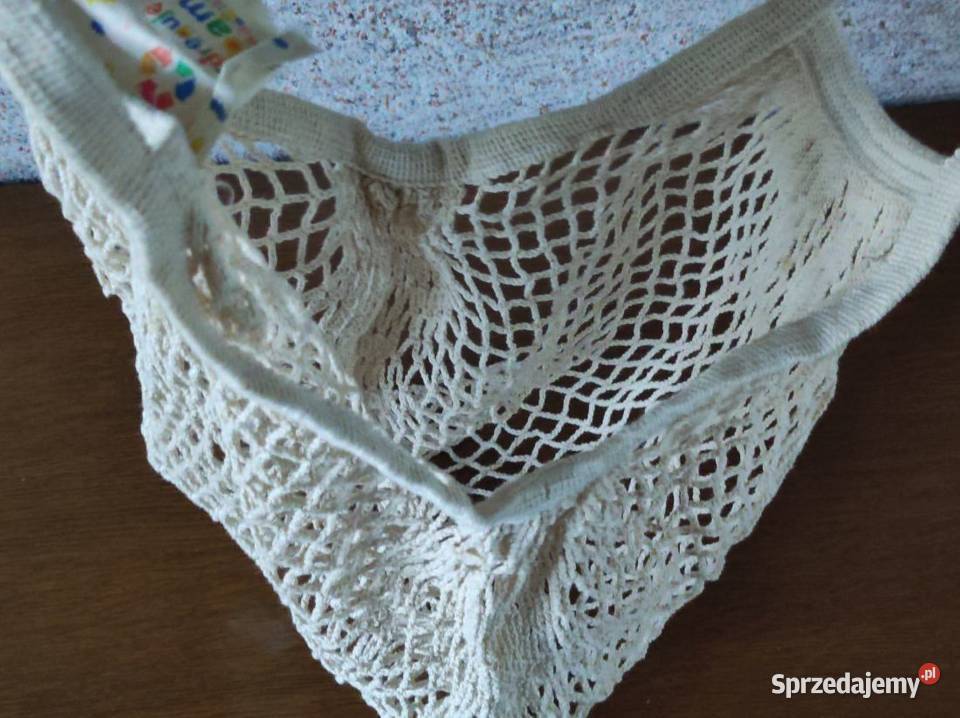 bawełniana torba siatka sieć na zakupy eco