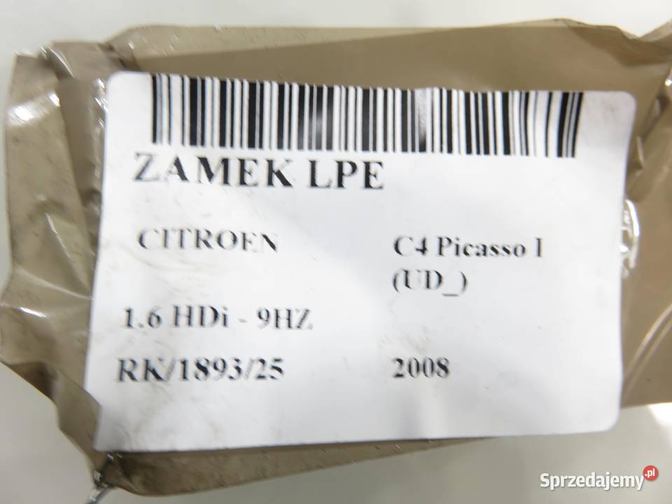 ZAMEK LEWY PRZEDNI CITROEN C4 Picasso I 24090816 sprzedam