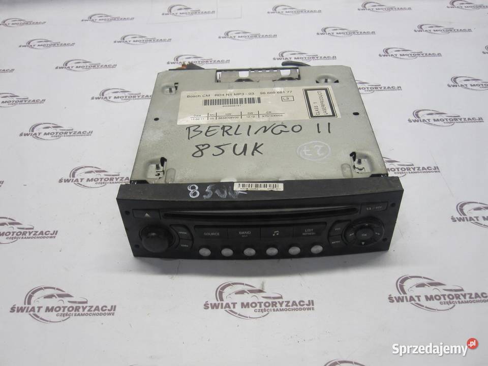 CITROEN BERLINGO II 11r radio CD 9666968177
