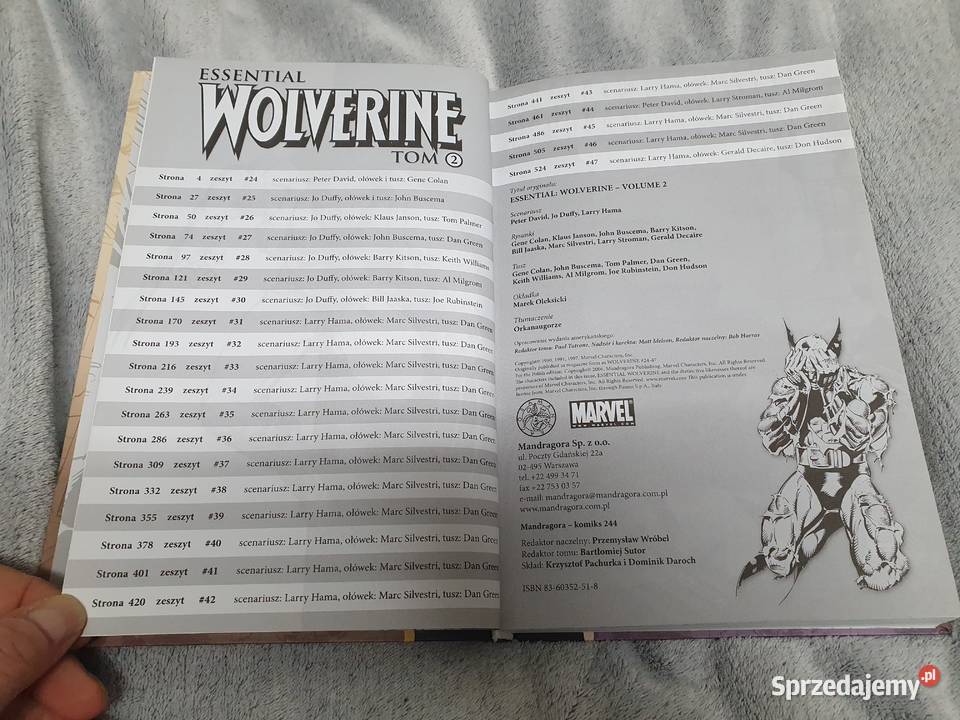 Wolverine Essential tom 2 Mandragora komiks pomorskie Gdynia