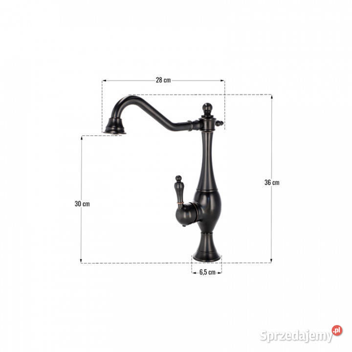 Bateria kuchenna stojąca czarna BRISTOL Chmielnik