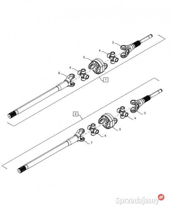 Holland T6090 T6070 Wałek długi 47492122 Pozostałe Jastrzębniki sprzedam