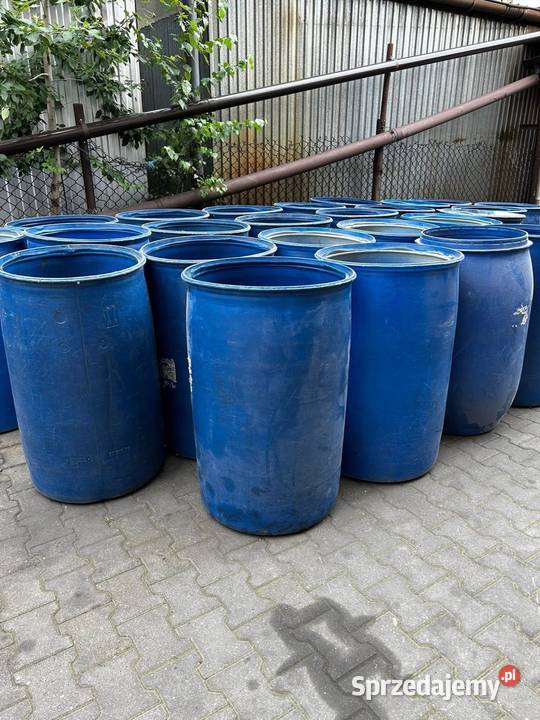 Duże beczki 200L plastikowe czyste mazowieckie Wyszków sprzedam