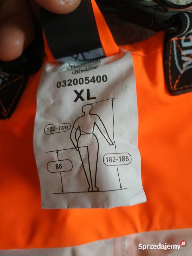 Kurtka przeciwdeszczowa XL spodnie ogrodniczki Warszawa