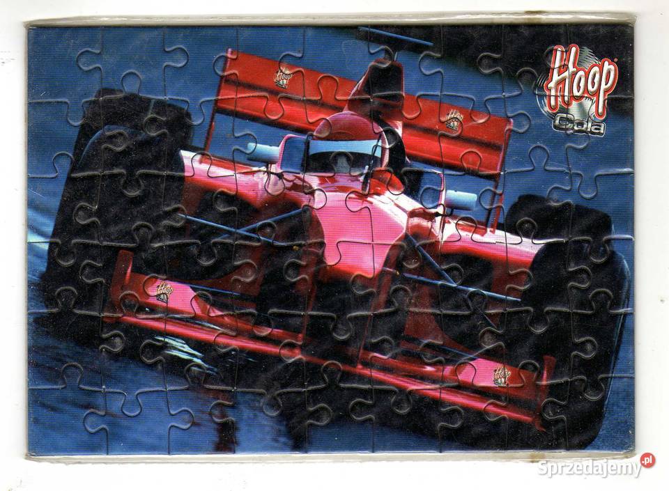 PUZZLE AUTO WYŚCIGOWE HOOP COLA Pozostałe sprzedam
