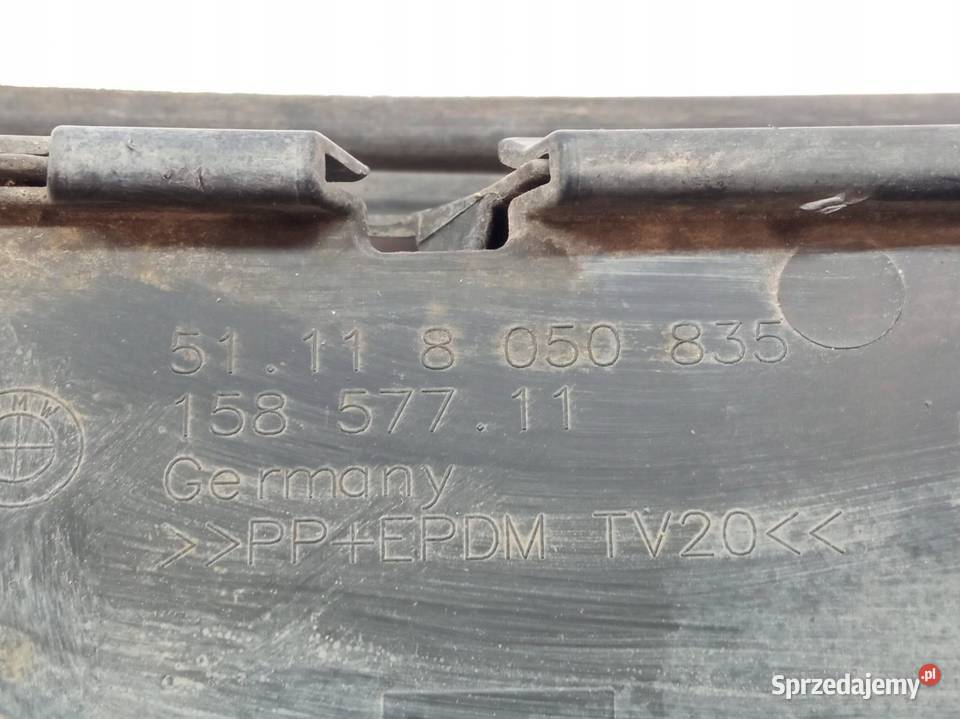 KRATKA ZDERZAKA LEWY PRZÓD 8050835 8050347 Bmw Części samochodowe