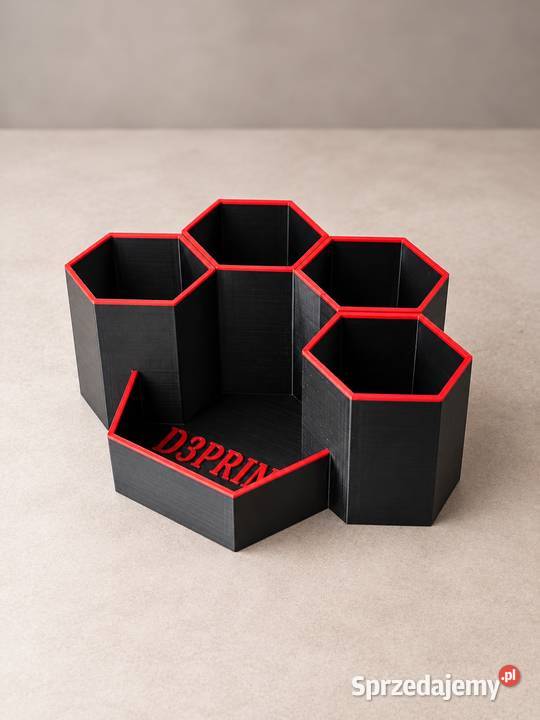 Geometryczny organizer na biurko średni
