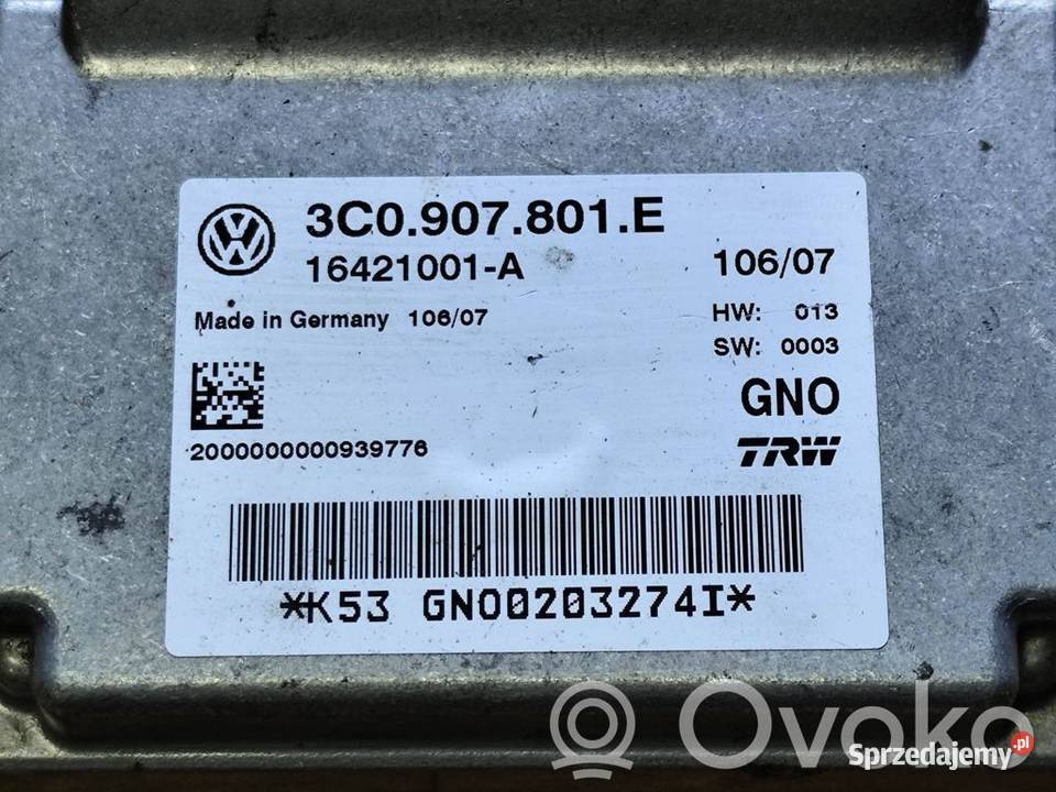VW PASSAT B6 STEROWNIK MODUŁ HAMULCA RĘCZNEGO