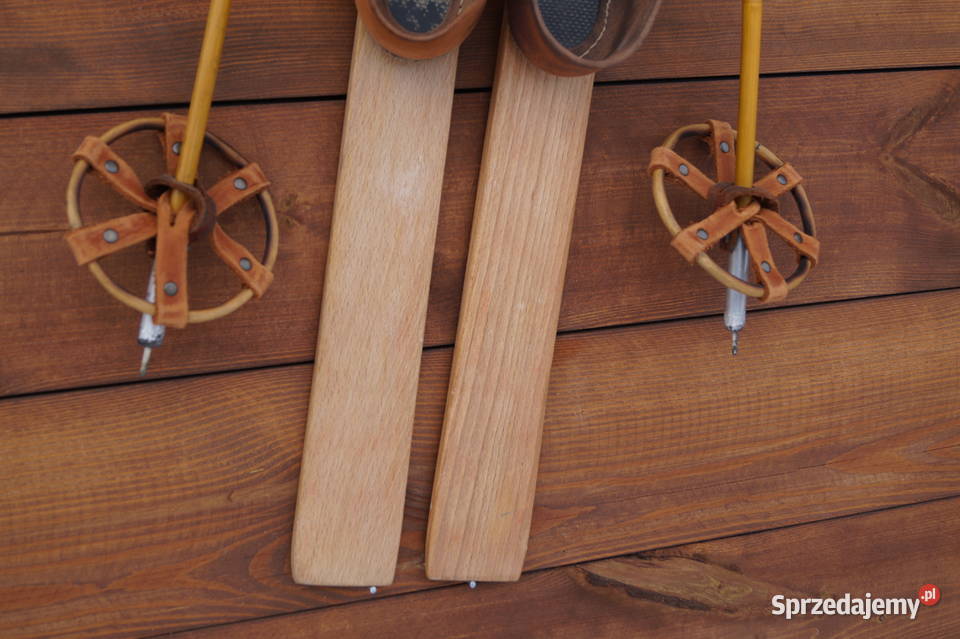 Stare narty dziecięce 100 kijki Pruchnik
