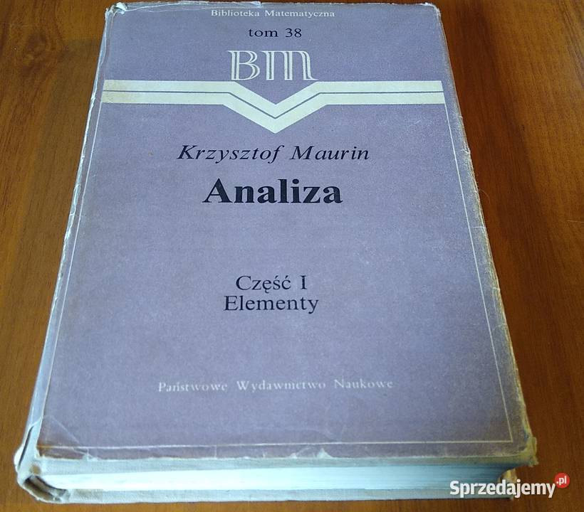 Analiza cz 1 Elementy Krzysztof Maurin Gdańsk sprzedam