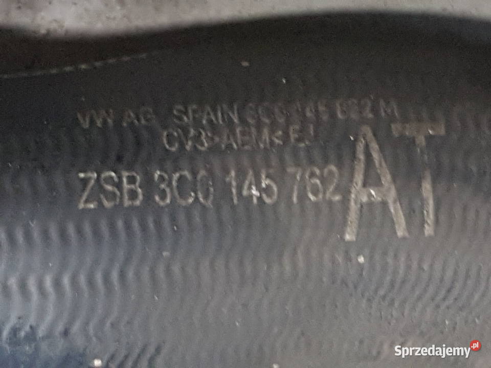 VW GOLF V AUDI A3 8P 19 TDI WAZ POWIETRZA RURA Rok produkcji 2008