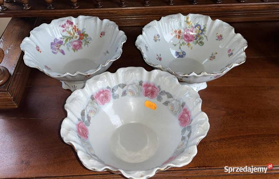 Miseczka patera Silesia Secesja 1915 1938 r Róże Gdańsk