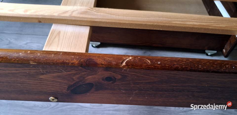 Rama łóżka stelaż drewno z szufladą 120x200 Pruszków