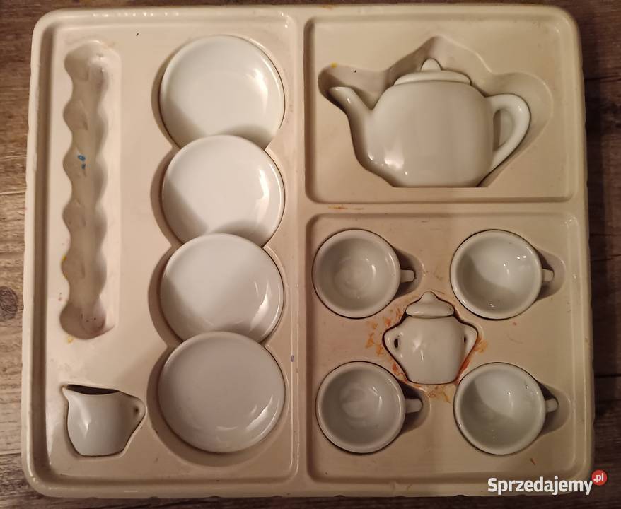 Porcelanowy zestaw herbaciany do malowania tea małopolskie Zbylitowska Góra