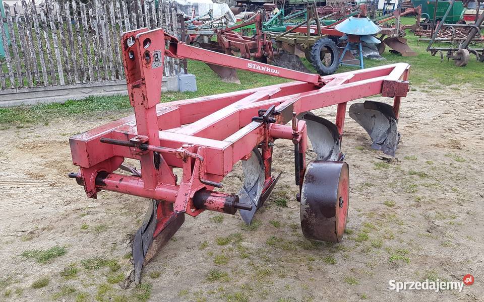 Pług zagonowy Duży 4skibowy 70 wysoka słupica Dąbrowa Tarnowska