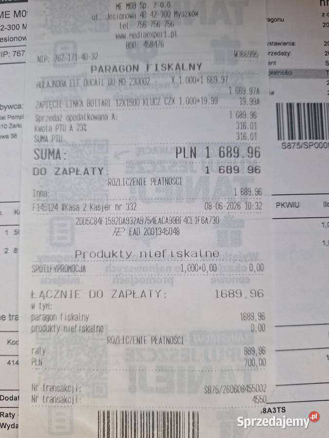 Hulajnoga elektryczna Myszków sprzedam