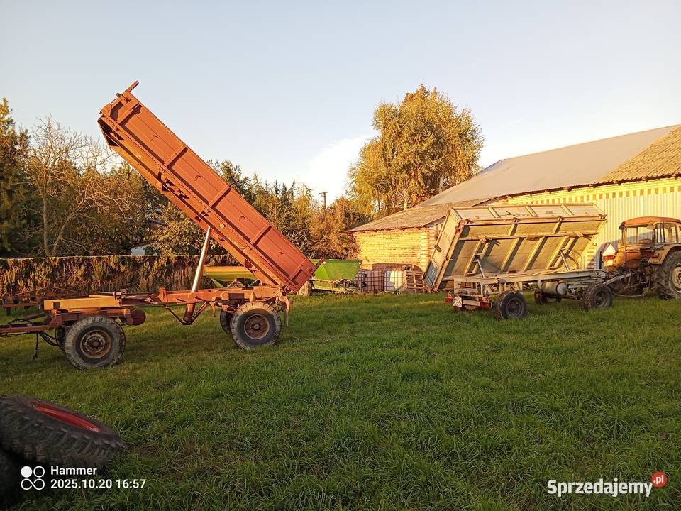 Przyczepa wywrotka GONSIEMASZ 456 Ton orginał Przyczepy rolnicze Kurów