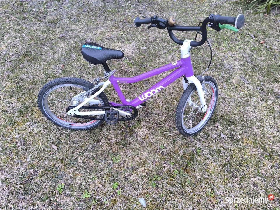 Lekki rower dziecięcy Woom 3 16 kolor fioletowy Dwikozy sprzedam