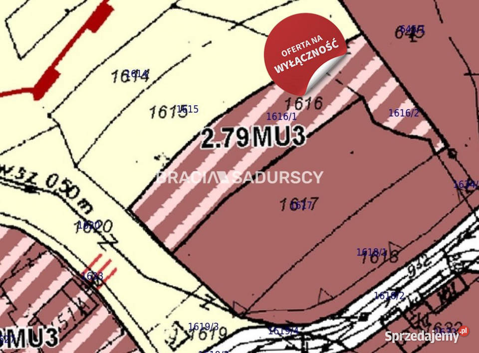 sprzedaży gruntu Dobra 1663m2