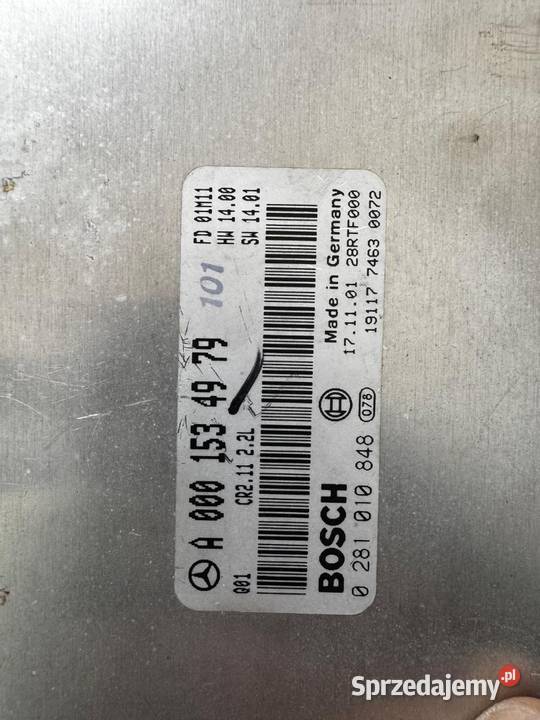 Sterownik silnika ECU Mercedes E220 CDI W210 pomorskie