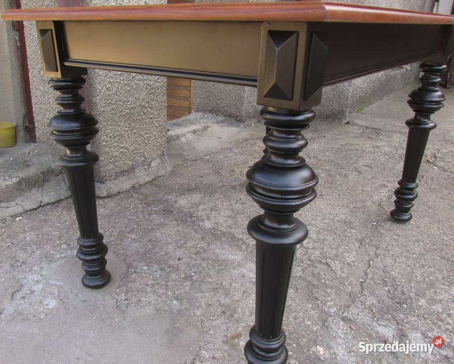 Stół eklektyczny 1890 industrialny orzech