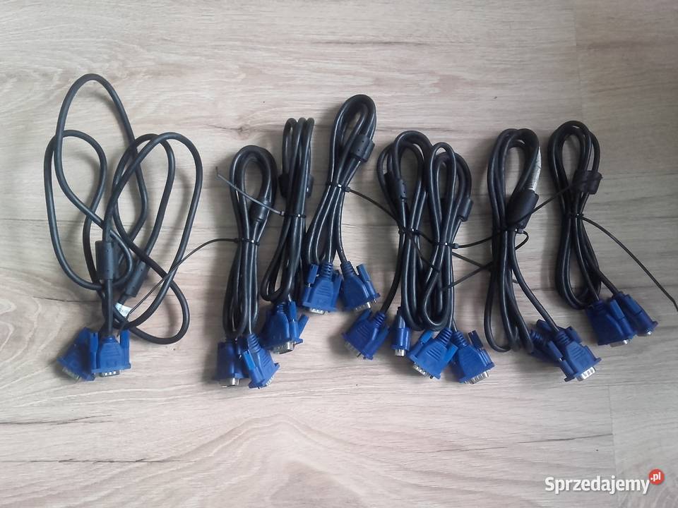 Kabel VGA DSub 180 18m kolor czarny niebieskie Bydgoszcz