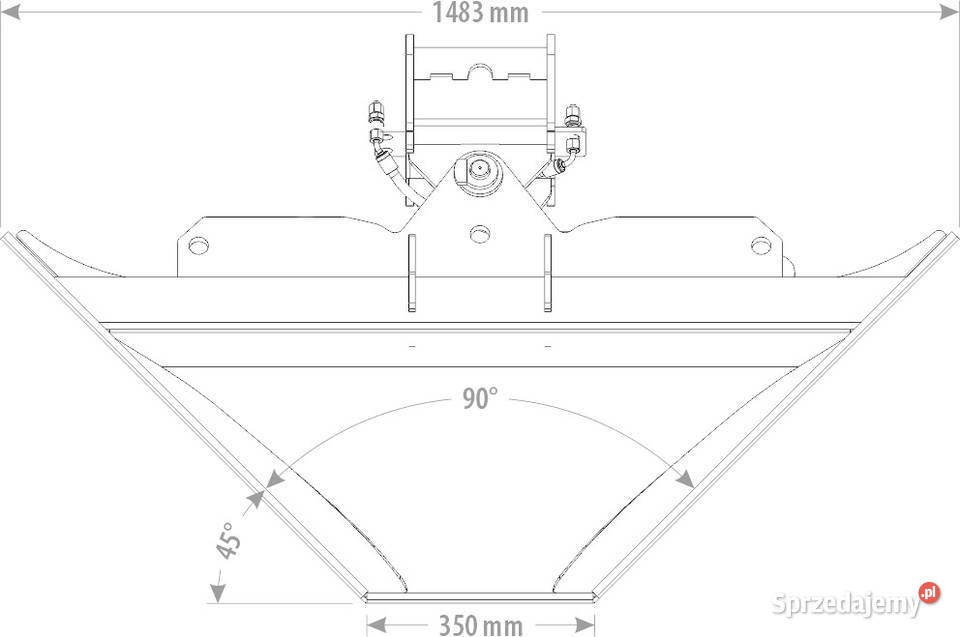 ŁYŻKA TRAPEZOWA HYDRAULICZNA 35 6 T