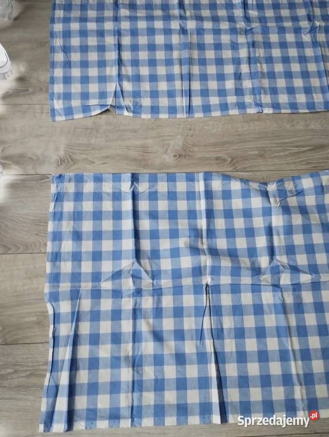 obrus z dwoma bieżnikami na ławę odcienie błękitu