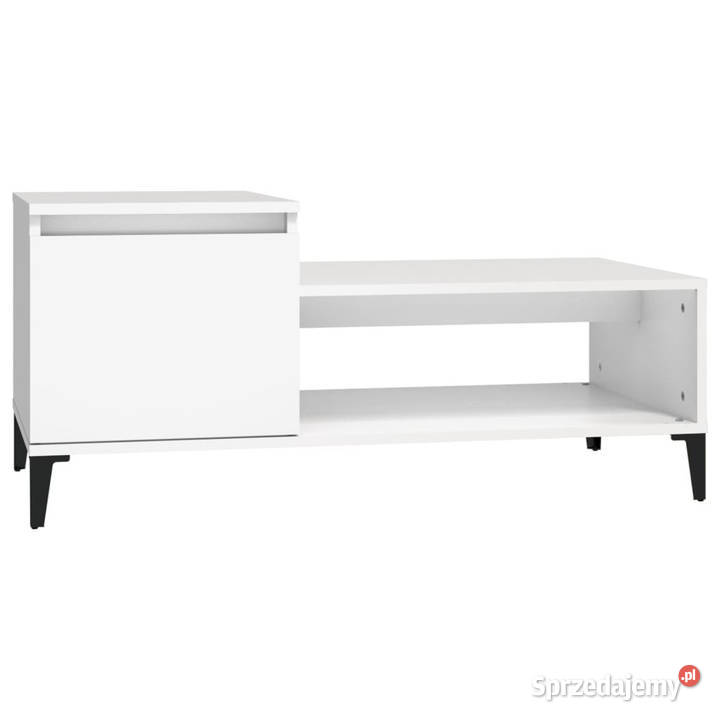 Stolik kawowy biały 100x50x45 materiał Dom i Ogród sprzedam