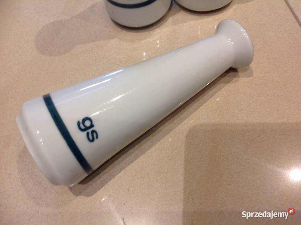 Porcelanowy Wazonik GS Lubiana PRL 3 Nowa Sól