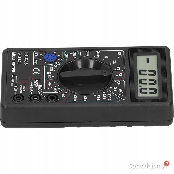Mini Multimetr Cyfrowy DT830B ACDC 01000V 010A Ludźmierz