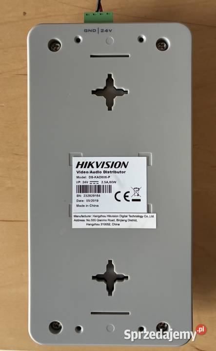 Switch do Wideodomofonów IP Hikvision DSKAD606P Grodzisk Mazowiecki sprzedam