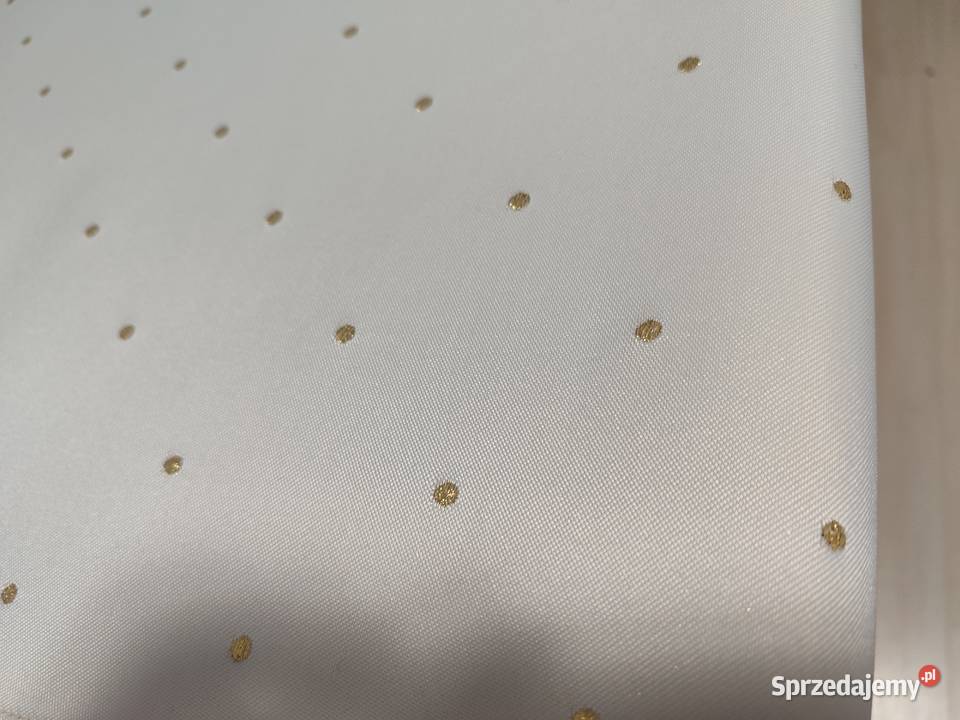 Bieżnik serweta biało złota