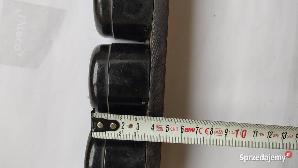 Gniazdko elektryczne bakelit loft czarne PRL Szczecin sprzedam