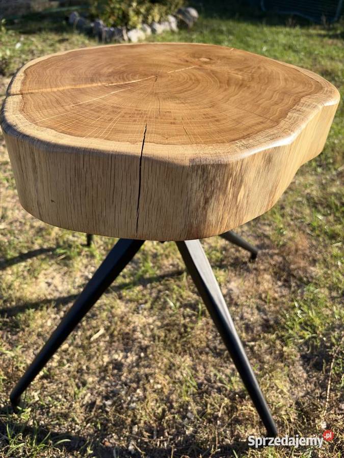 Stolik taboret z plastra dębu Tarnów