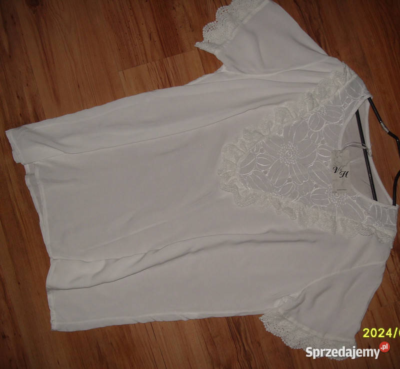 NOWA duża elegancka bluzka hafty VH r xxl xxxl Rozmiar 44(XXL) Rawicz