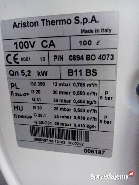 Bojler gazowy Dydnia