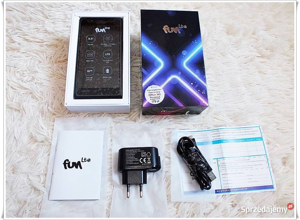 Smartfon myPhone FUN LTE Dual Sim W kartonie i Żary sprzedam