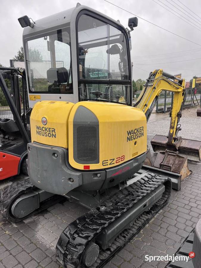 Minikoparka Wacker Neuson EZ28 z VDS 2014 roku Rok produkcji 2014 Złoczew