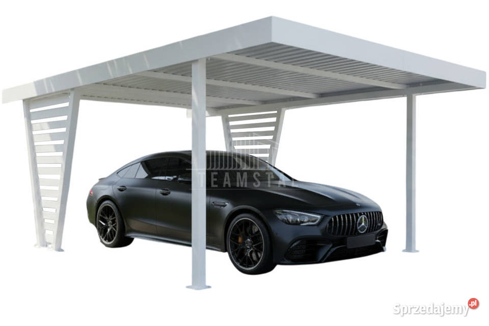 Carport V PREMIUM 4x5m Wypełnienie panelami blacha Kołobrzeg